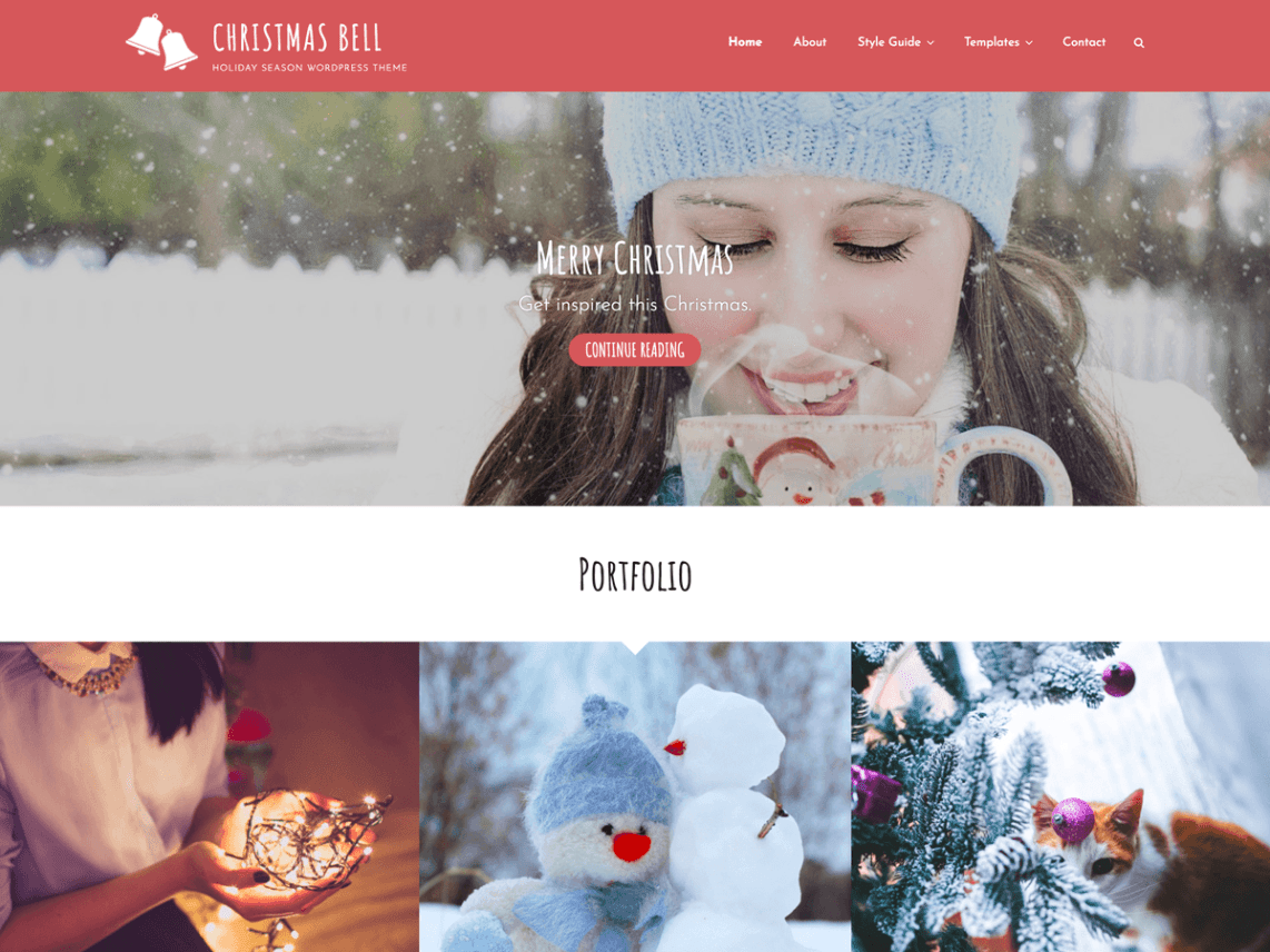 Christmas Bell Christmas WordPress Themes