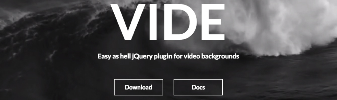 vide jquery plugins