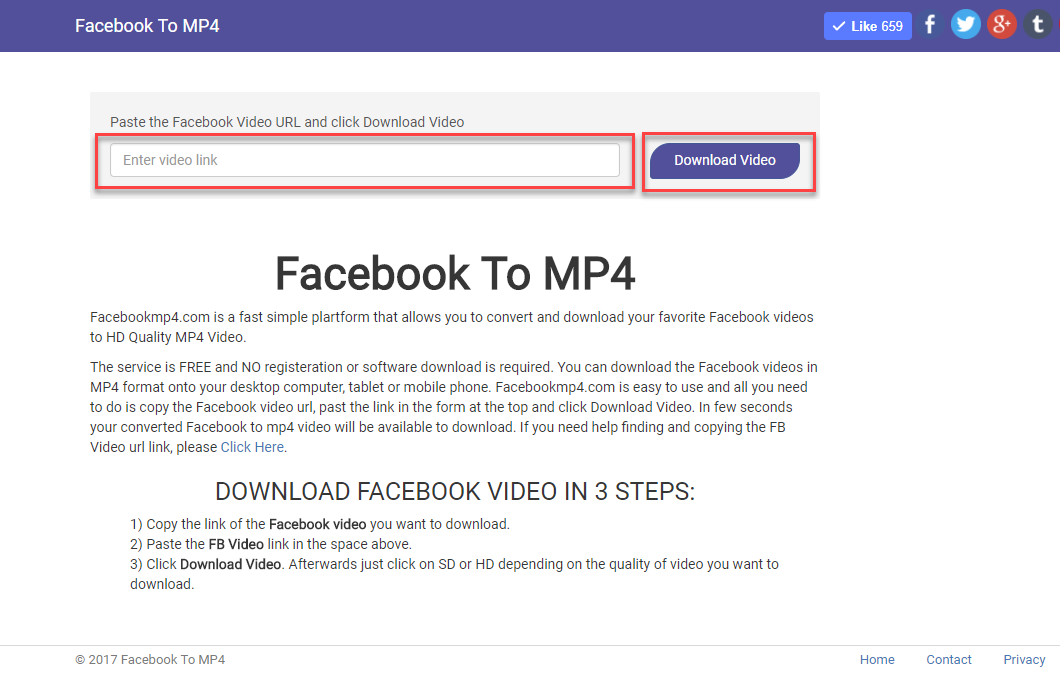 convert facebook video to mp4