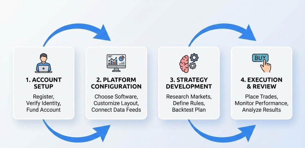A systematic workflow prevents position sizing errors and ensures consistency