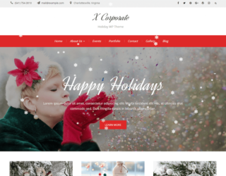 X Corporate Christmas WordPress Themes