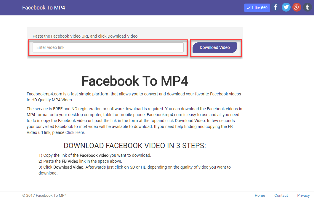 from facebook to mp4